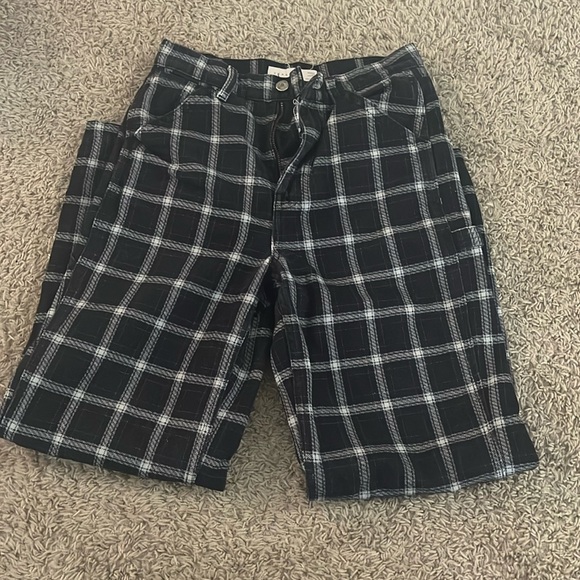 Plaid Denim Pants - Picture 1 of 1